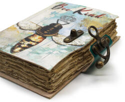 Ancient Wisdom Bőrkötésű kézműves notesz - BEE KIND - 18x13x5 cm (lbn-23)