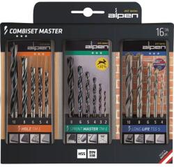 Alpen fúrókészlet fa/kő/fém 16-részes (81433926)