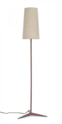 Bizzotto Lampadar metal maro bumbac crem Sierra 46x166 cm (0828155)