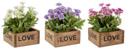 Bizzotto Set 3 flori artificiale Crizanteme 10x10x15 cm (0172709deco)