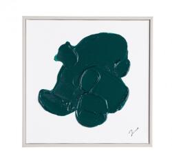 Bizzotto Set 2 tablouri canvas alb verde Trilix 30x4.5x30 cm (0245225)