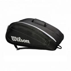 Wilson Fed Team 12 Pack Black/ White tenisztáska