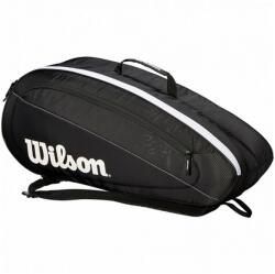 Wilson Fed Team 6 Pack Black/ White tenisztáska