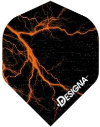 DESIGNA - Lightning Strike Narancssárga - 100 Mikron - Darts Toll (f0219)