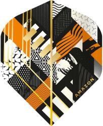 Amazon - Abstract - Fekete & Narancssárga - No2 - 100 Mikron - Darts Toll (f3210)