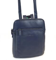RIALTO Rialto, sötétkék fém zippes, rátét zsebes kis váll és hátitáska RT1045P-Q07 - taskaweb