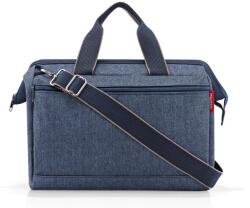 Reisenthel ALLROUNDER S sötétkék, halszálka mintás, zsebes, kis utazótáska MO4113 - taskaweb