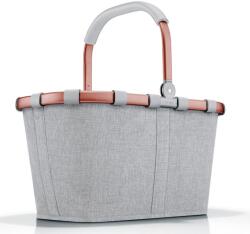 Reisenthel CARRYBAG világos szürke mákos-rózsaarany vázas bevásárlókosár BK1036