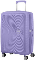 Samsonite SOUNDBOX bővíthető négykerekű levendulalila színű közepes bőrönd