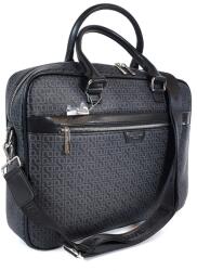 David Jones fekete, végtelenített monogramos laptoptartós, A/4-es irattáska 14" 906602