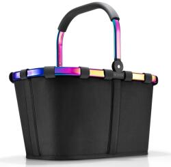 Reisenthel CARRYBAG , fekete, szivárványos aluminium keretes bevásárlókosár BK7068 - taskaweb