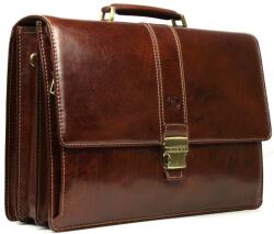 GIUDI díszpántos bőr aktatáska 3438/TGD - taskaweb