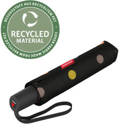 Reisenthel DUOMATIC oda-vissza automata, fekete-színes pettyes esernyő RR7009