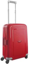Samsonite S'CURE négykerekű piros-szürke csatos kabinbőrönd 55cm 49539-1235