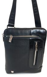 GIUDI fekete, aszimmetrikus, fém zippes közepes bőr váll és testtáska G10925AECOL-03 - taskaweb
