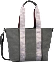 Tom Tailor CARA sötétszürke, két fogós, A/4-es shopper divattáska 29470-71 - taskaweb