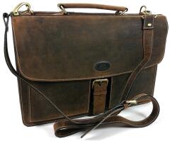 Giorgio Carelli A/4-es zsíros bőr aktatáska GC270750-011