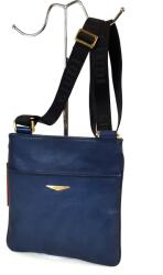 GIUDI keskeny, közepes, kék-fekete férfi bőr váll-testtáska G4830VR-07 - taskaweb