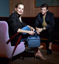 Reisenthel ALLROUNDER CROSS kék cirmos divattáska MQ4027