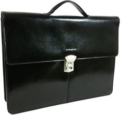 RIALTO Rialto, állítható csatos, fekete keskeny férfi kézi aktatáska R3587D-03 - taskaweb