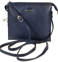 RIALTO fém logós, három rekeszes sötétkék kis bőrtáska RT4230N-Q07 - taskaweb