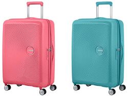 American Tourister SOUNDBOX bővíthető négykerekű közepes bőrönd 88473