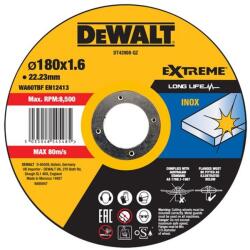 DEWALT DT43908-QZ High Performance Vágókorong nemesacélra, 180 x 1, 6 x 22, 23 mm (DT43908-QZ)