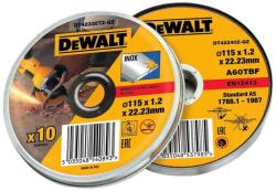 DEWALT DT43922-QZ Vágókorong rozsdamentes acélra 125x1, 2x22, 23mm, 10db (DT43922-QZ)