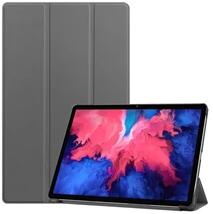 Gigapack GP-102454 Lenovo Tab P11 Plus (TB-J616F) / P11 (TB-J607Z) / (TB-J606F) sötétszürke bőr hatású oldalra nyíló tok (GP-102454)
