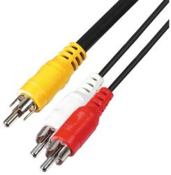 Use Bliszter Home A 4X audió kábel, 3 RCA dugó-3 RCA dugó, 1, 5 m (A 4X)