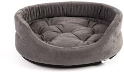 FERA Pat oval cu perna pentru caini, gri, Marime M: 61 x 51 x 16