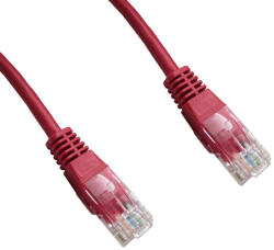 Datacom patch kábel UTP cat5e 5M piros (1542)