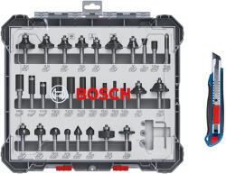 Bosch marószár készlet 30 részes, Befogás: 8mm + ajándék Bosch vágókés (0615997654) - megatool