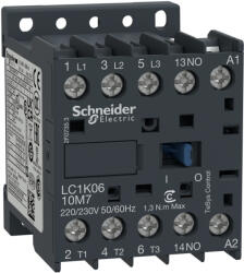 Schneider Electric TeSys K - LC1K0610M7 - Mágneskapcsoló 6A, 1 záró, AC, 50/60 Hz (LC1K0610M7)
