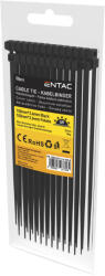 Entac Kábelkötegelő 3, 6mmx100mm fekete 50db (ECT-3.6-100-B)