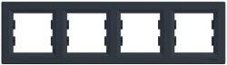 Schneider Electric Asfora - EPH5800471 - Négyes keret, vízszintes, antracit (EPH5800471)