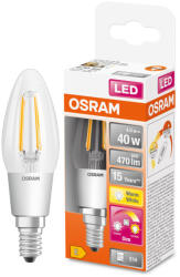 OSRAM Led Star+ B E14 LED 4W 470lm GlowDim 2200-2700K szabályozható - 40W izzó helyett (4058075435490)