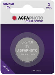AgfaPhoto Gombelem CR2450 lithium 1db/bliszter (AgfaPhoto) (APCR2450)