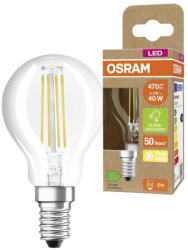 OSRAM E14 LED, 2, 5 W, 470 lm, melegfehér fényű , víztiszta búra (Classic-B) (4099854066290)