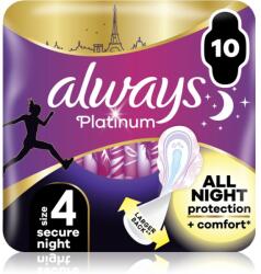 Always Platinum Secure Night Size 4 absorbante 10 buc
