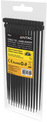 Entac Kábelkötegelő 3, 6mmx150mm fekete 50db (ECT-3.6-150-B)