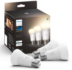 Philips Hue White 9W 2700K E27 LED fényforrás 3db/csomag (929001821627)