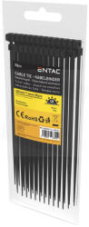 Entac Kábelkötegelő 7, 6mmx400mm fekete 50db (ECT-7.6-400-B)