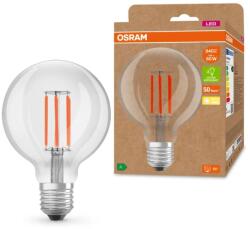 OSRAM E27 LED filament, 3, 8 W, 806 lm, G95, melegfehér fényű (Classic-Globe) (4099854009655)