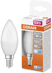 OSRAM E14 LED Star gyertya 4, 9W 470lm 4000K hidegfehér 200° - 40W izzó helyett (4058075431058)