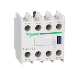 Schneider Electric TeSys D - LADN22 - Segédérintkező blokk, homloklapi, 2Z+2NY, csavaros csatlakozás (LADN22)