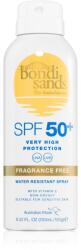 Bondi Sands SPF 50+ Fragrance Free spray protector pentru plajă SPF 50+ 160 g