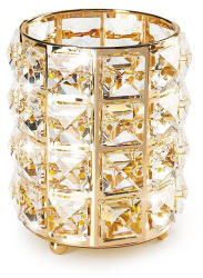 Cupio Suport pensule cu cristale - Gold (C1901)