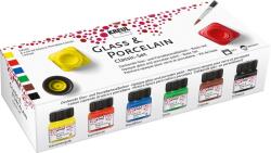 Kreul "Classic" festékkészlet üveghez és porcelánhoz, 6 x 20 ml, Hobby Line
