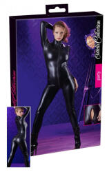 Cottelli Collection - fényes hosszúujjú party overál (fekete) (27303321041) - szexshop